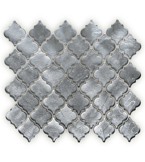 Metallic Vitreum Argentum Arabesque