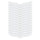 Nordic Glass Bergen Snow Mosaic