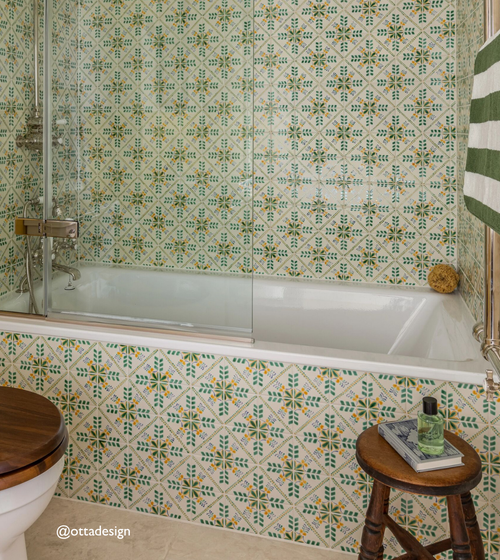 Acapulco Merida Patterned Bathroom Tiles