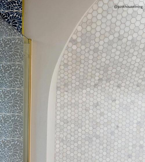 East Hampton Hexagon Marble Mosaic Grey Wall Tiles East Hampton Hexagon Marble Mosaic Grey Wall Tiles East Hampton Hexagon Marble Mosaic Grey Wall Tiles