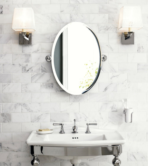 Richmond Large Oval Mirror Bathroom Mirrors