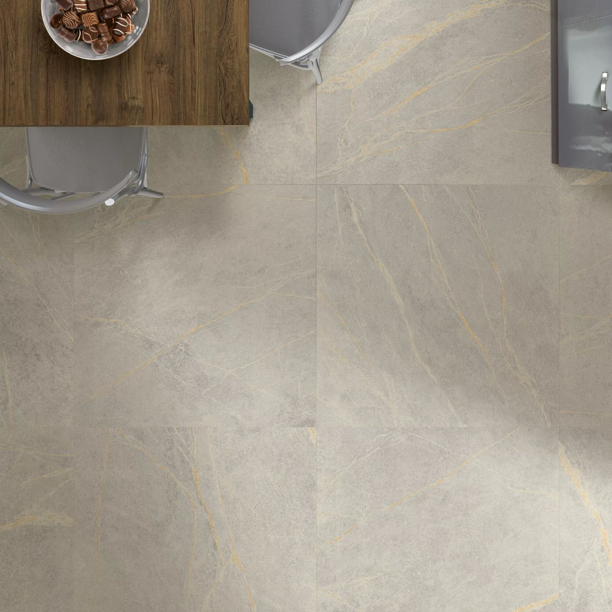 Rimini White Stone Effect Tile – Fired Earth