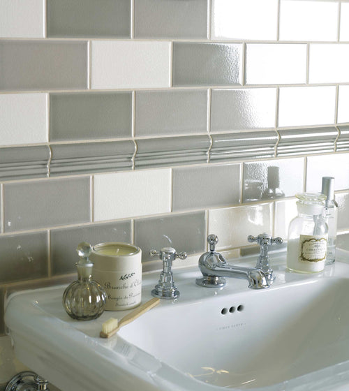 Retro Metro South Kensington Trim Cream Wall Tiles