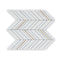 East Hampton White Chevron Mosaic