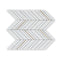 East Hampton White Chevron Mosaic