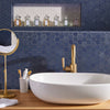 Default Title Bathroom Tiles Trentino Hexa Navy - 31.6x31.6x0.4 thumbnail