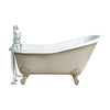 Chrome2 / 2 Tap Holes Bathroom Ranges Versailles Slipper Bath 154 thumbnail