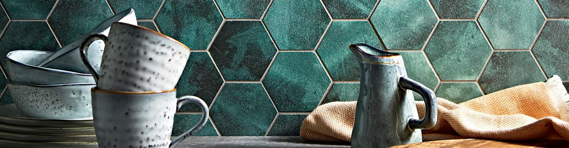 Glazed Basalt Kitchen Tiles