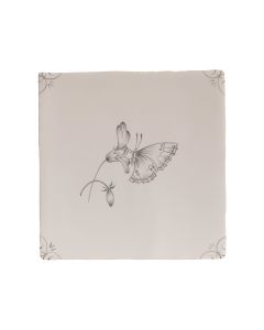 English Delft Charcoal Butterfly 2