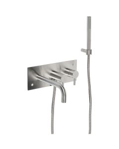Hudson Wall mounted bath/shower mixer