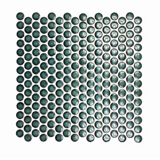 Copenhagen Penny Round Dark Green Mosaic 