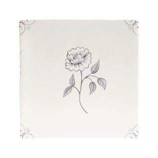 English Delft Charcoal Peony