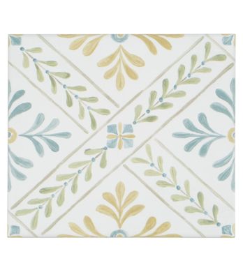 Nina Campbell Goa Aqua/Ochre