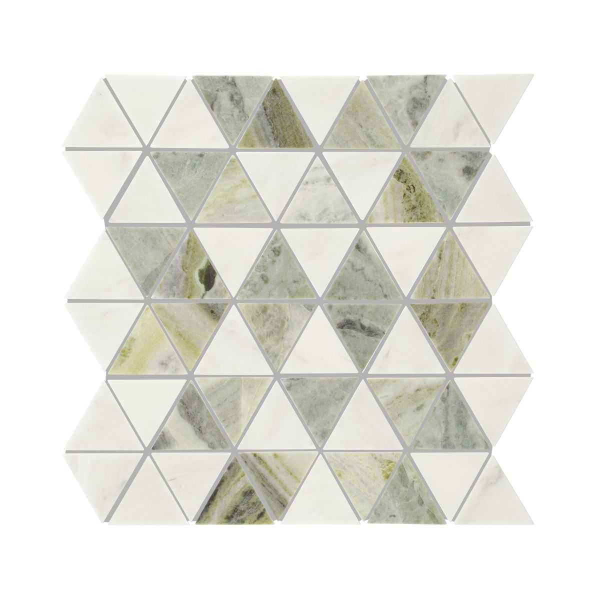 Seaspray Green Triangles Mosaic