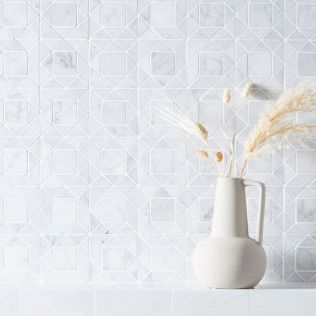 Carrara White Jewel Mosaic