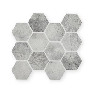Nebula Silver Hexagon