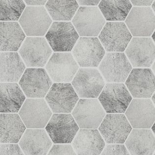Nebula Silver Hexagon