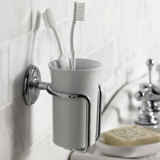Richmond Wall Mounted Ceramic Soap Dish with Holder