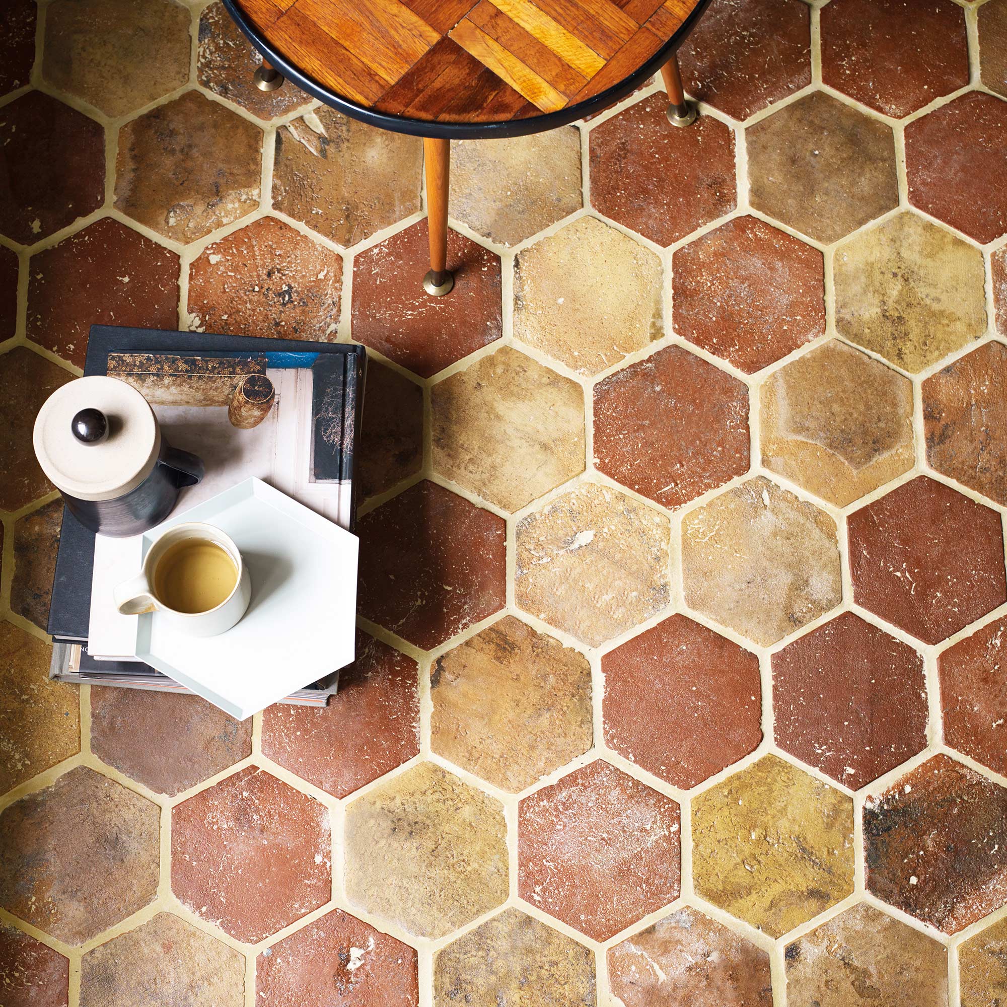 Hexagon terracotta tile sales