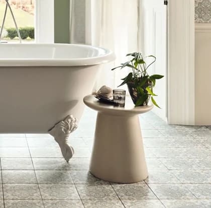 Nina Campbell Jodhpur Aqua Tile In A Bathroom Setting